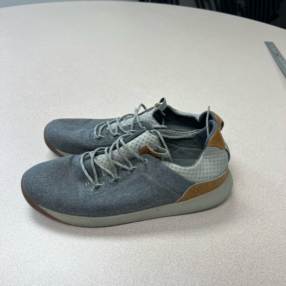 OluKai Mens Nanea Li Gray Fashion Sneaker Size 11 277